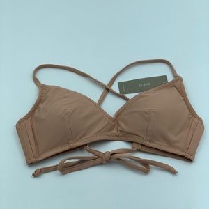 NWT J Crew Cross Back Bikini Top